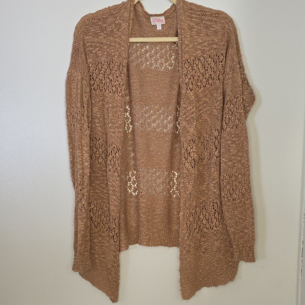 Pulse Botique Dusty Rose Knit Cardigan